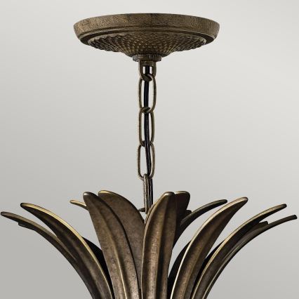 Hinkley - Lampadario a sospensione con catena PLANTATION 4xE14/40W/230V bronzo