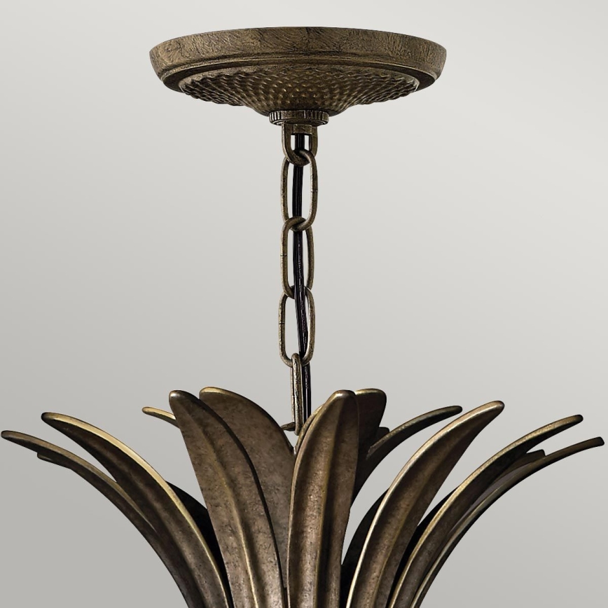 Hinkley - Lampadario a sospensione con catena PLANTATION 4xE14/40W/230V bronzo