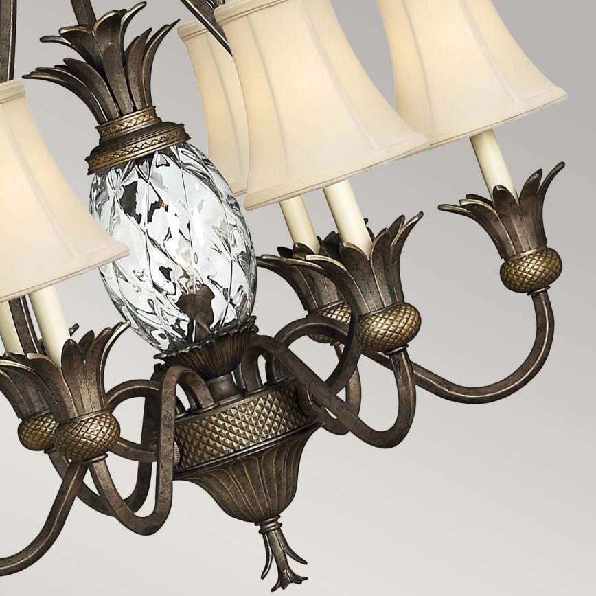 Hinkley - Lampadario a sospensione con catena PLANTATION 7xE14/40W/230V bronzo