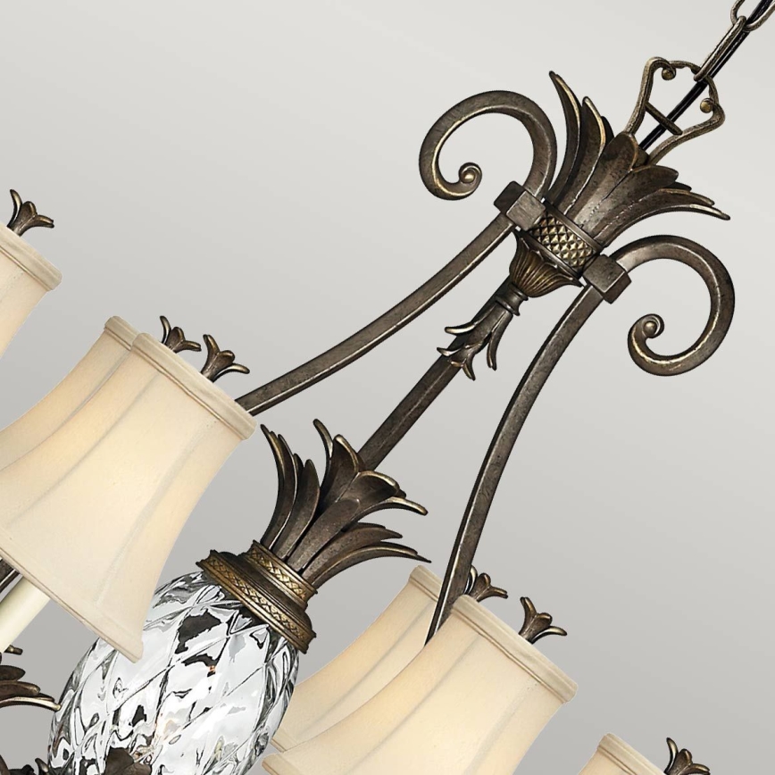 Hinkley - Lampadario a sospensione con catena PLANTATION 7xE14/40W/230V bronzo