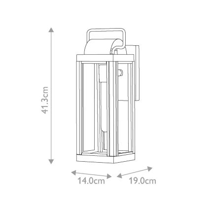 Hinkley - Applique da esterno HARBOR 1xE27/60W/230V IP44, finitura bronzo