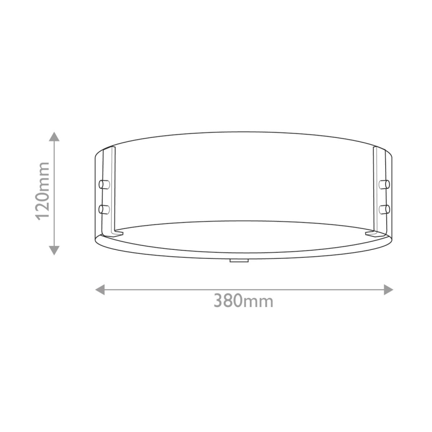 Hinkley - Plafoniera SAWYER 3xE14/40W/230V diametro 38 cm sequoia/marrone