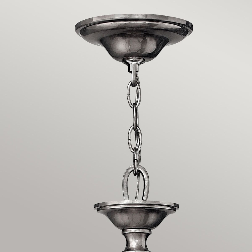 Hinkley - Lampadario a catena SUSSEX 5xE14/40W/230V cromo opaco