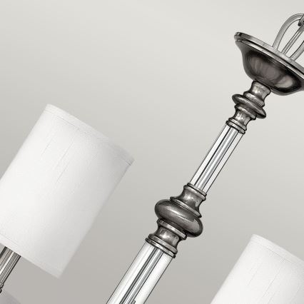 Hinkley - Lampadario a catena SUSSEX 9xE14/40W/230V cromo satinato