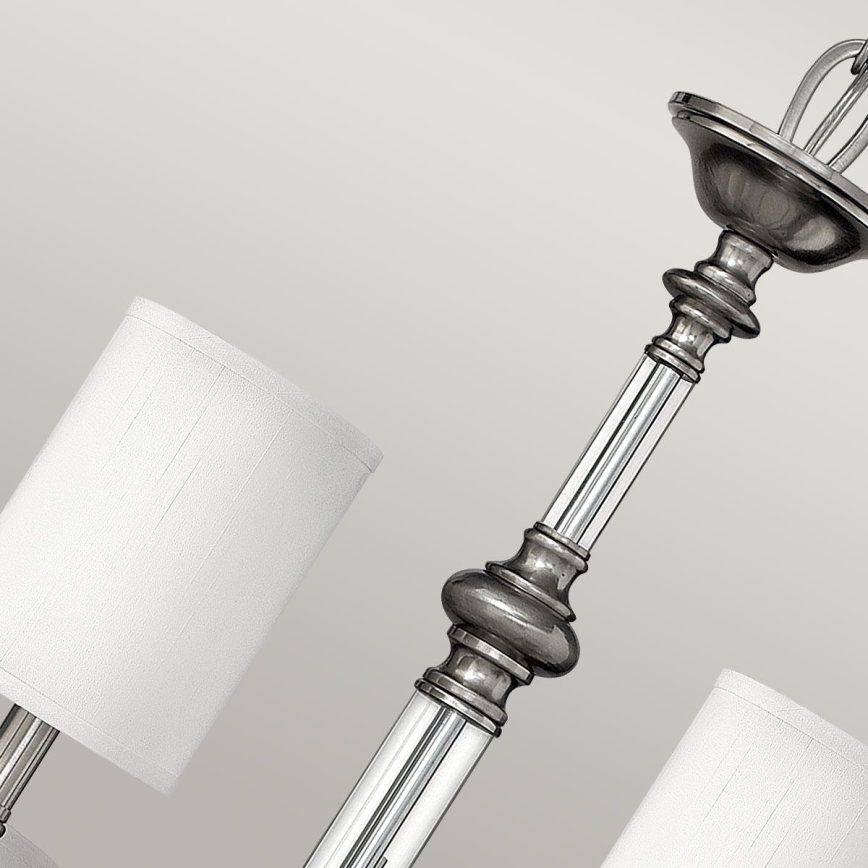 Hinkley - Lampadario a catena SUSSEX 9xE14/40W/230V cromo satinato