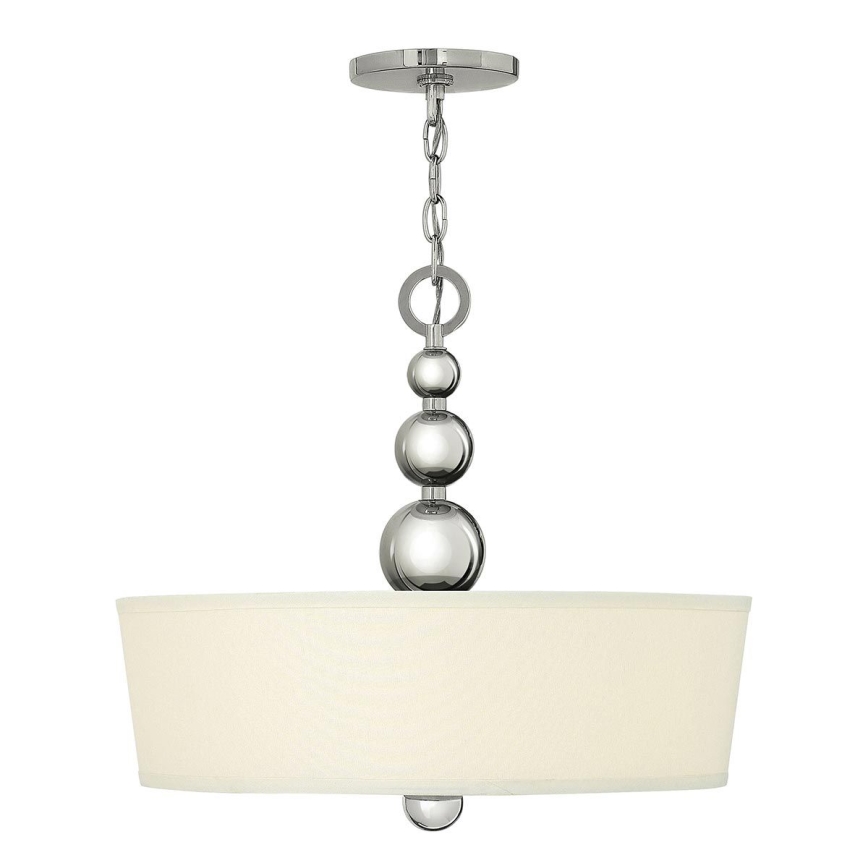 Hinkley - Lampadario a catena ZELDA 3xE27/60W/230V cromo lucido