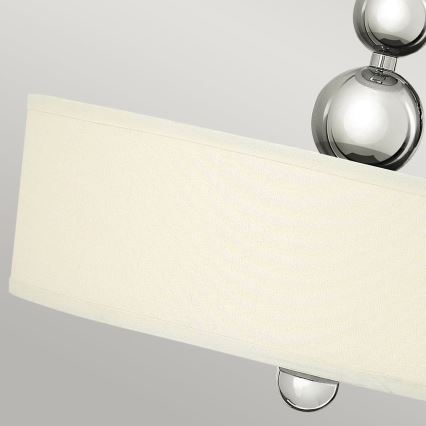 Hinkley - Lampadario a catena ZELDA 3xE27/60W/230V cromo lucido