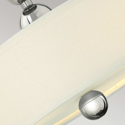 Hinkley - Lampadario a montaggio superficiale ZELDA 3xE27/60W/230V cromo lucido