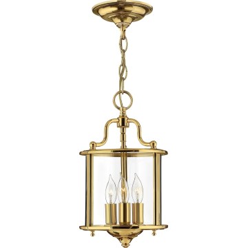 Hinkley - Lampadario a catena GENTRY 3xE14/60W/230V finitura oro