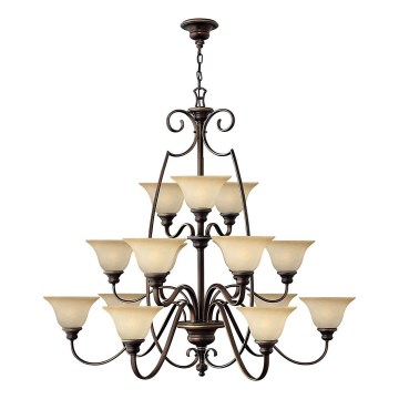 Hinkley - Lampadario a sospensione con catena CELLO 15xE27/60W/230V