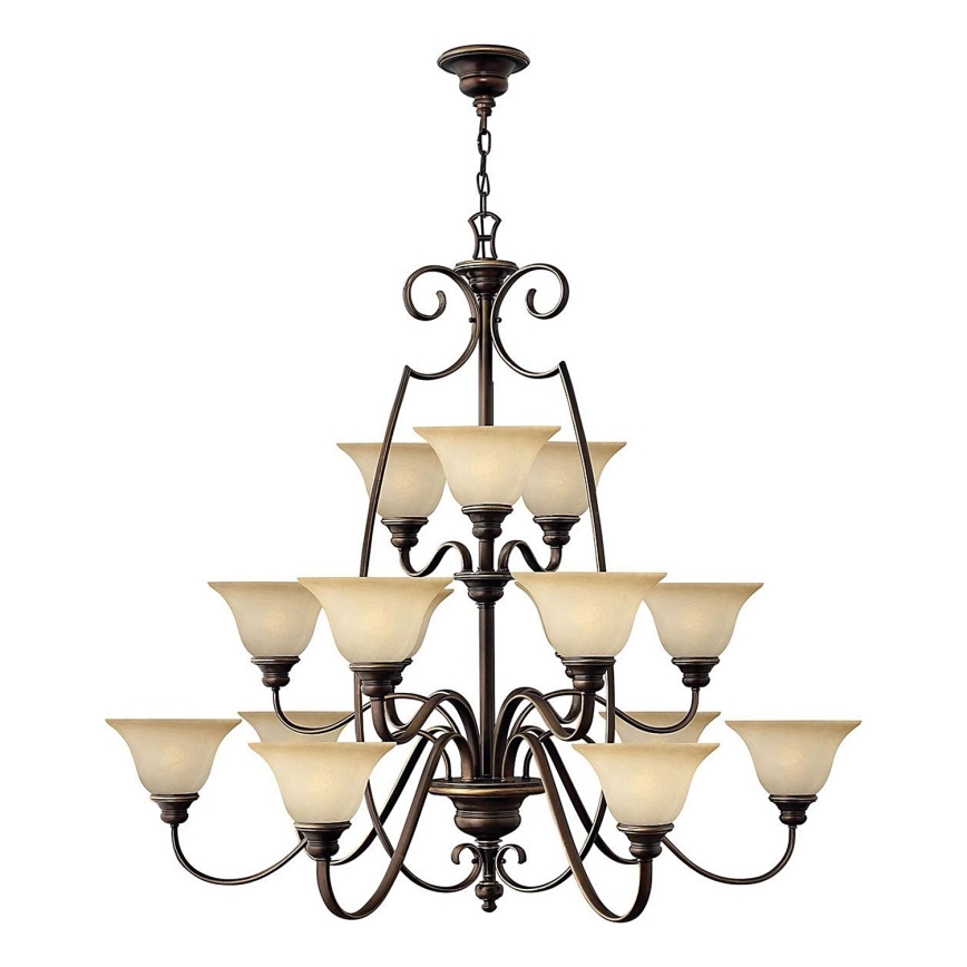 Hinkley - Lampadario a sospensione con catena CELLO 15xE27/60W/230V