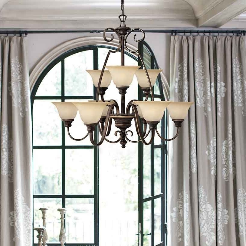 Hinkley - Lampadario a sospensione con catena CELLO 6xE27/60W/230V