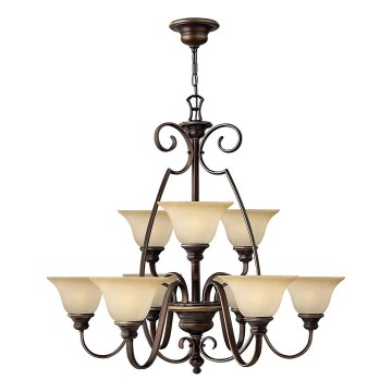 Hinkley - Lampadario a sospensione con catena CELLO 9xE27/60W/230V