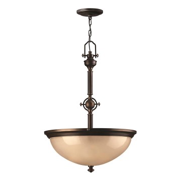 Hinkley - Lampadario a sospensione con catena MAYFLOWER 3xE27/60W/230V