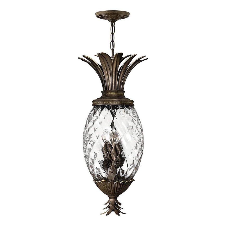 Hinkley - Lampadario a sospensione con catena PLANTATION 4xE14/40W/230V bronzo