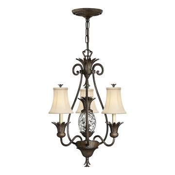 Hinkley - Lampadario a sospensione con catena PLANTATION 4xE14/40W/230V bronzo