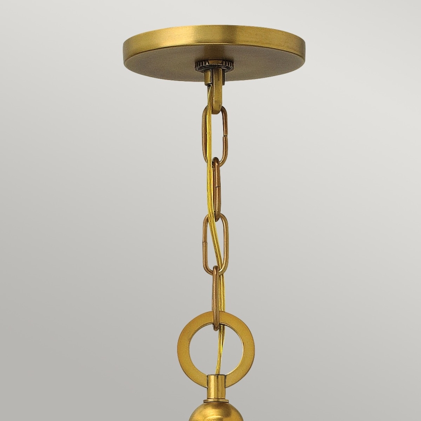 Hinkley - Lampadario a sospensione con catena ZELDA 3xE27/60W/230V ottone