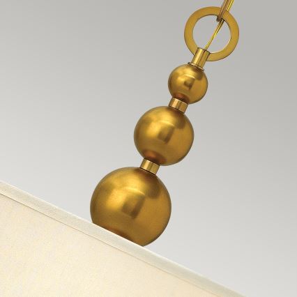 Hinkley - Lampadario a sospensione con catena ZELDA 3xE27/60W/230V ottone