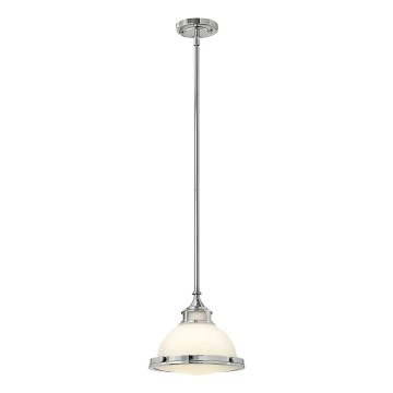 Hinkley - Lampadario a sospensione con supporto rigido AMELIA 1xE27/60W/230V cromo lucido