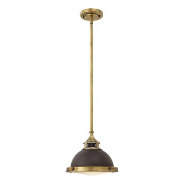 Hinkley - Lampadario a sospensione con supporto rigido AMELIA 1xE27/60W/230V ottone