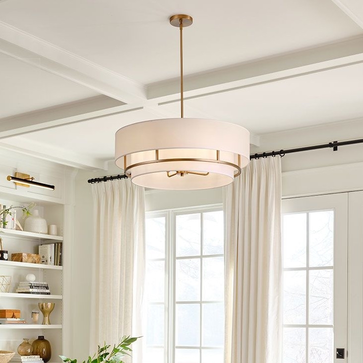 Hinkley - Lampadario a sospensione con supporto rigido GRAHAM 4xE14/40W/230V