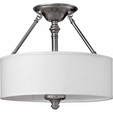 Hinkley - Lampadario da soffitto a montaggio superficiale SUSSEX 3xE27/60W/230V cromo opaco