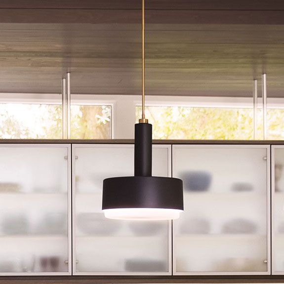 Hinkley - Lampadario su asta CEDRIC 2xE27/60W/230V Ø 33 cm oro/nero