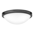 Hinkley - Plafoniera COLLIER 2xE27/40W/230V Ø 34,6 cm nera