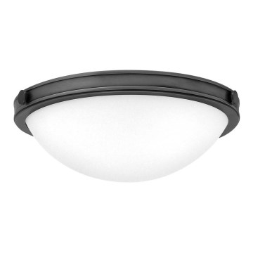 Hinkley - Plafoniera COLLIER 2xE27/40W/230V Ø 34,6 cm nera
