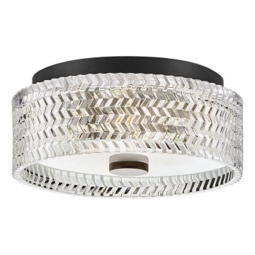 Hinkley - Plafoniera ELLE 2xE27/60W/230V diametro 30,5 cm nero