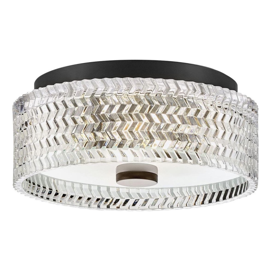 Hinkley - Plafoniera ELLE 2xE27/60W/230V diametro 30,5 cm nero