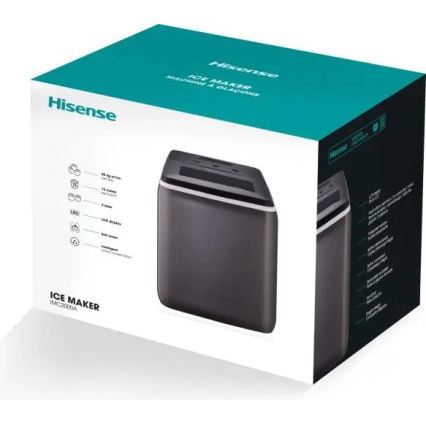 HISENSE IMC2000A - Fabbricatore di ghiaccio 2,8 l 120W/230V nero
