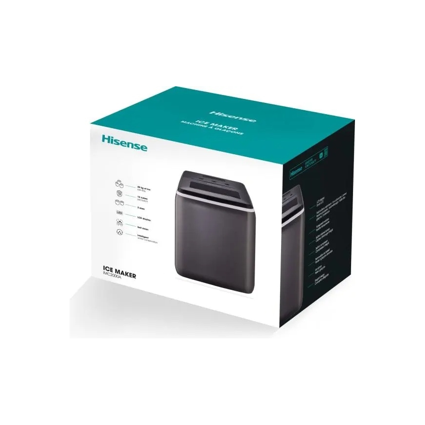 HISENSE IMC2000A - Fabbricatore di ghiaccio 2,8 l 120W/230V nero
