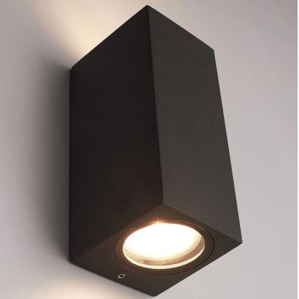 HÖFFTECH - Applique da parete per esterni 2xGU10/35W/230V IP65