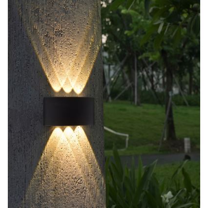 HÖFFTECH - Applique LED per esterni UP&DOWN 6xLED/1W/230V IP65