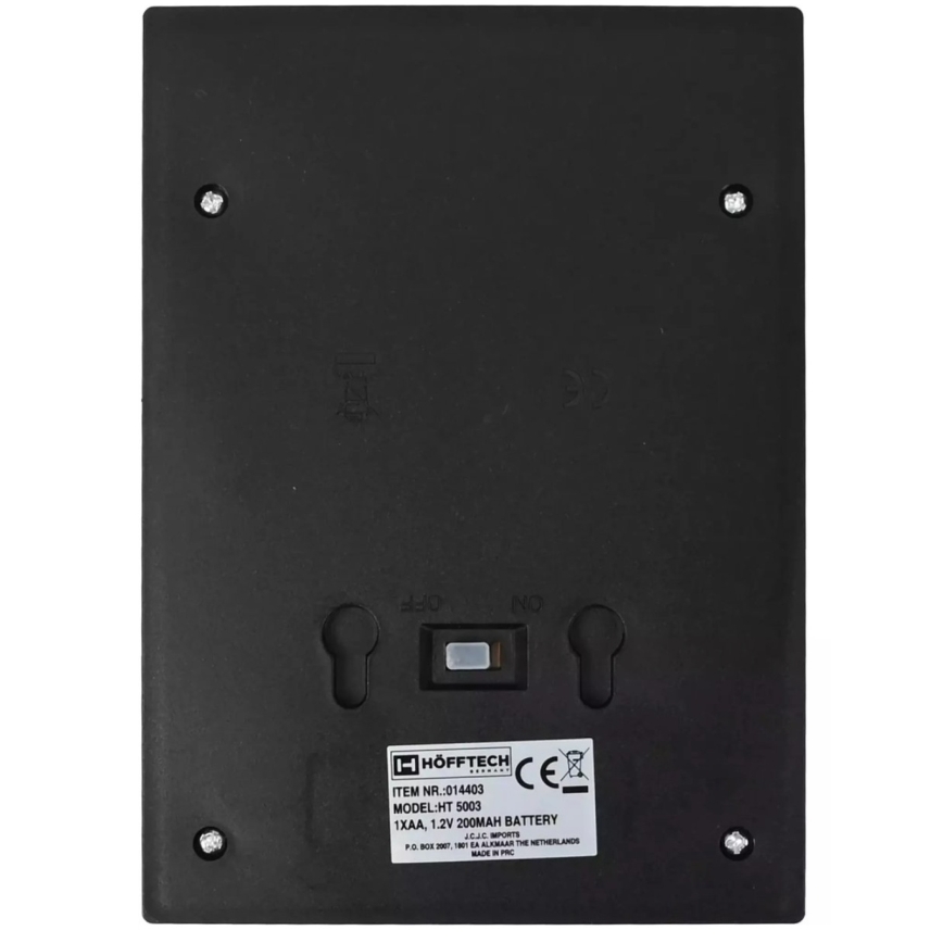 HÖFFTECH - Lampada da parete solare a LED, 1,2 V, 200 mAh, IP44