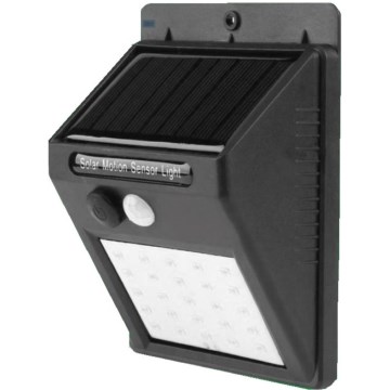 HÖFFTECH - Lampada da parete solare a LED con sensore LED/3,7V 1200 mAh IP65
