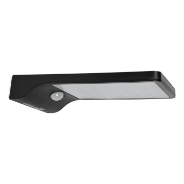 HÖFFTECH - Lampada da parete solare LED con sensore di movimento e sensore crepuscolare LED/3,7V 2200 mAh IP44