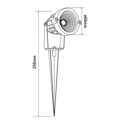 HÖFFTECH - Lampada LED da esterno LED/5W/230V IP65