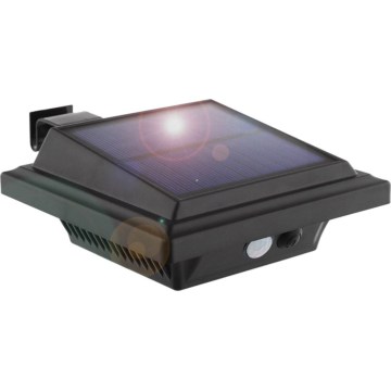 HÖFFTECH - Lampada solare da parete a LED con sensore di movimento e crepuscolare, LED/3,7V 2000 mAh IP65