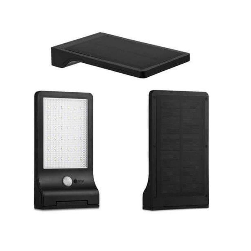 HÖFFTECH - Lampada da parete solare LED con sensore di movimento e sensore crepuscolare LED/3,7V 2200 mAh IP44