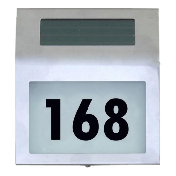 HÖFFTECH - Numero civico solare a LED 1,2 V 200 mAh IP44
