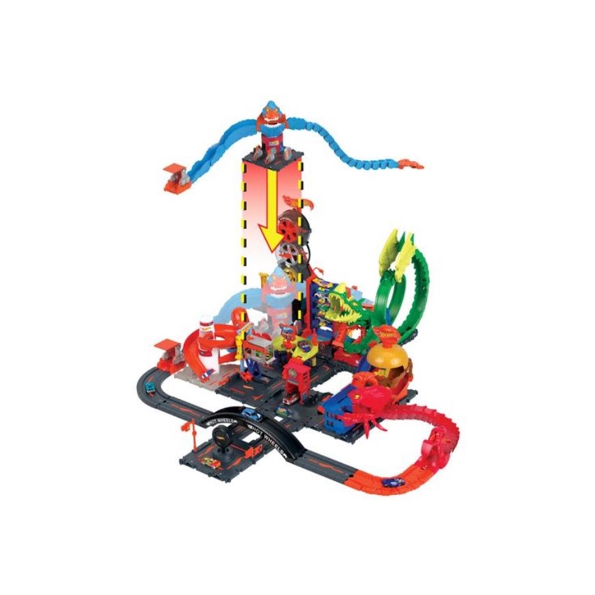 Hot Wheels - Pista per macchinine City Gorilla
