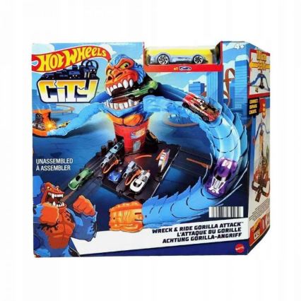 Hot Wheels - Pista per macchinine City Gorilla