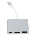 Hub USB-C 3-in-1 con Power Delivery 100W e HDMI 4K