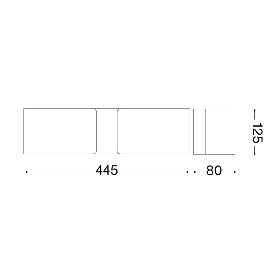 Ideal Lux - Applique 2xE27/60W/230V