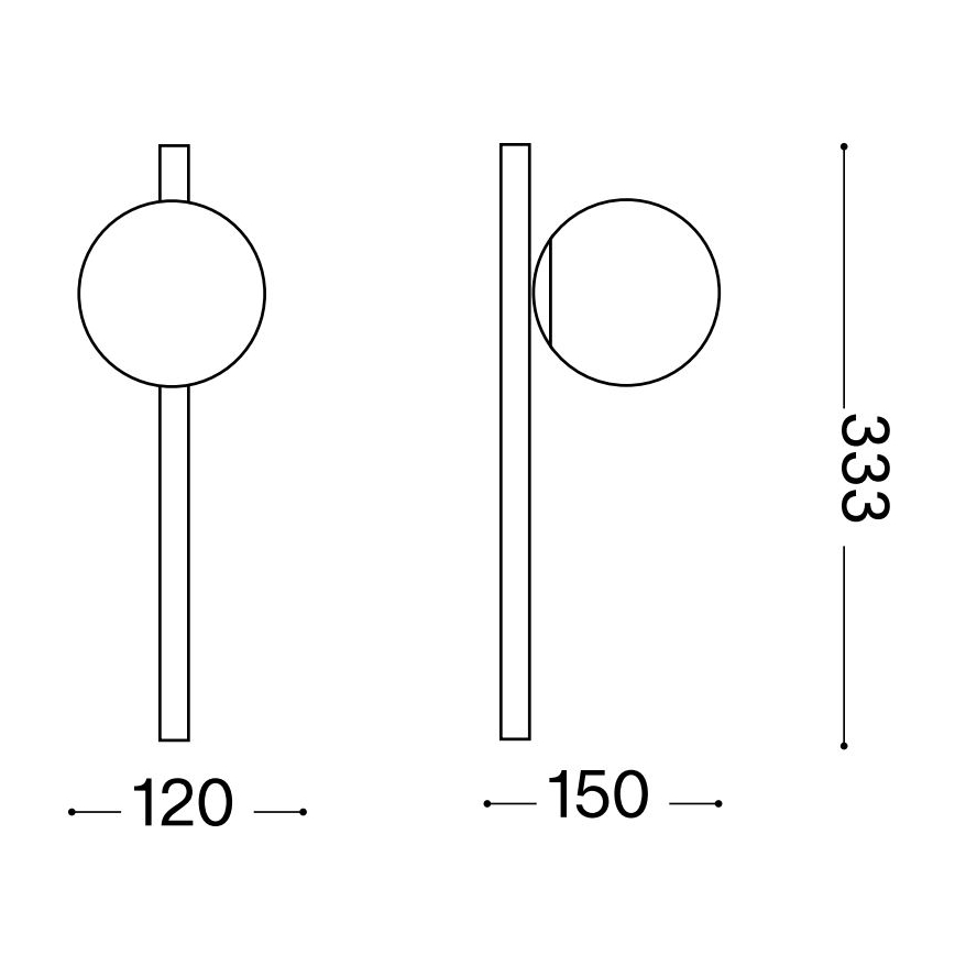 Ideal Lux - Applique a LED BINOMIO 1xG9/3W/230V bianco