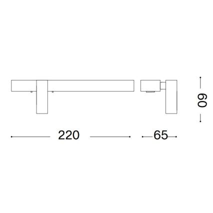 Ideal Lux - Applique a LED BONNE LED/6,5W/230V CRI 90 cromo opaco
