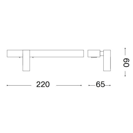 Ideal Lux - Applique a LED BONNE LED/6,5W/230V CRI 90 oro