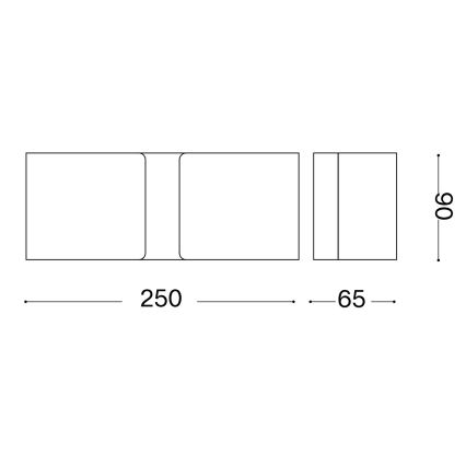 Ideal Lux - Applique a LED CLIP 2xG9/3W/230V marrone